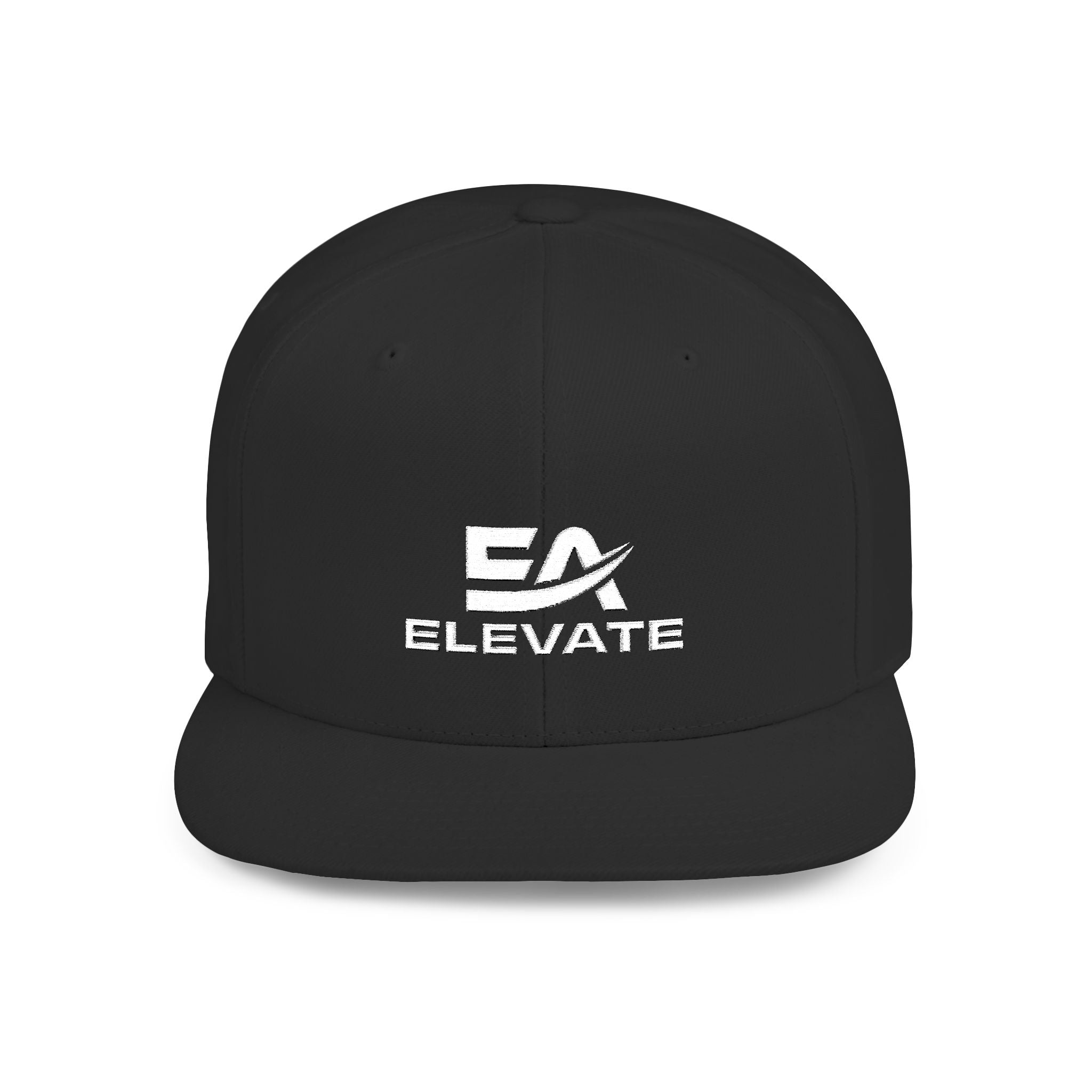 Elevate Flat Bill Snapback Hat – Embroidered Street Style Edition